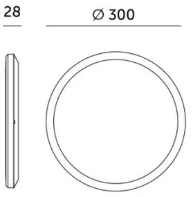Plafonieră LED cu senzor pentru baie NIVERA LED/24W/230V IP54 d. 30 cm alb + telecomandă