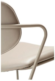 Fotoliu bej din imitație de piele Zed – DAN-FORM Denmark