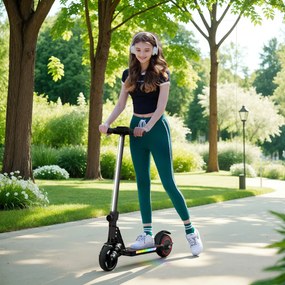 SPORTNOW Trotinetă electrică pentru copii 6-14 ani scooter electric pliabil pentru copii viteză maximă 14 km/h aluminiu negru | Aosom Romania