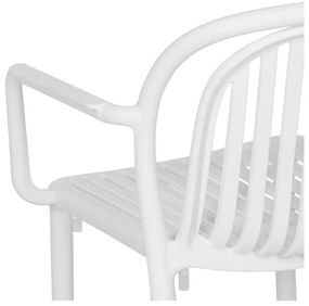 Scaun de dining alb din plastic Alia – Ixia