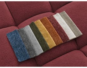 Colțar burgundy extensibil/cu spațiu de depozitare cu tapițerie din chenille (cu colț pe partea stângă/în formă de ”L”) Everest – Bobochic Paris