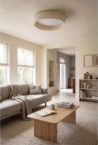 Brilagi-LED lampă LED dimabilă VEL. SM. ST. 36W/230V 3000-6000K, diam. 55 cm, cremă WT + telecomandă