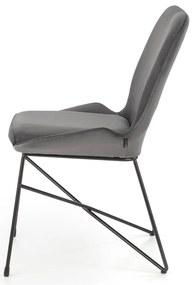 Scaun de bucaterie Kord, gri/negru