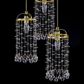Lustra cu 5 pendule Cristal Bohemia Exclusive SMALL GAME 06-05