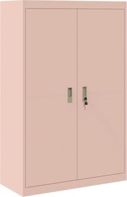 vidaXL Dulap de depozitare Roz 90 x 40 x 140 cm Oțel