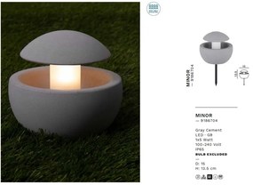 Tarus cu lampa iluminat exterior decorativ IP65 MINOR