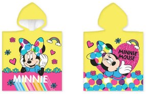 Disney Minnie Yellow poncho prosop de plajă 50x100 cm