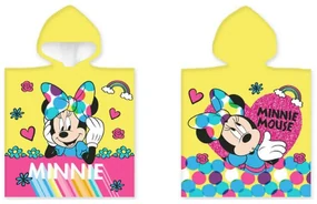 Disney Minnie Yellow poncho prosop de plajă 50x100 cm