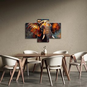 Tablou - Pictura unui elefant (90x60 cm)