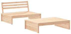 3186620 vidaXL Set mobilier relaxare de grădină, 2 piese, lemn masiv de pin