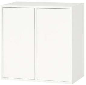 Boxie 2 uși dulap de perete 80x80x37 cm alb