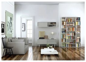 Bibliotecă albă 144x224 cm Valsa – TemaHome