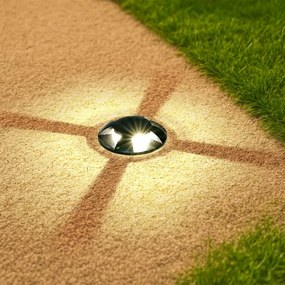 Brilagi - Lampă LED de exterior încastrabilă GROUNDRAY LED/1W/230V, neagră, IP67