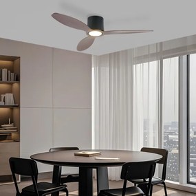 ZEVENTI - Ventilator de tavan LED VENTORA LED/24W/230V Wi-Fi Tuya negru/nuc +telecomandă