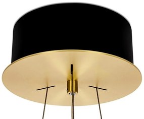 Lustra LED suspendata design deosebit Half 47D auriu