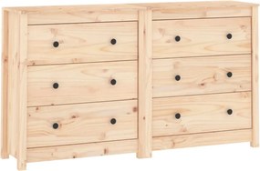 vidaXL Dulap, 140x35x80 cm, lemn masiv de pin