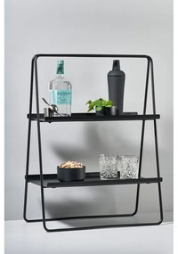 Etajeră cu structură din inox Zone A-Table, negru