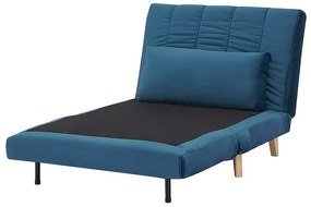 Fotoliu extensibil albastru BILLY VELVET