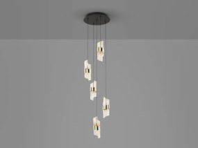 Lustra LED suspendata design elegant Iliada 5L