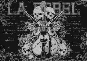 Fototapet - Muzica Rock Guitar Art (152,5x104 cm)