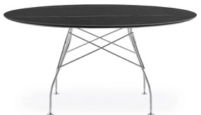 Masa de sufragerie GLOSSY XXL, varianta multipla - Kartell Culoare: Negru Marquina / Crom