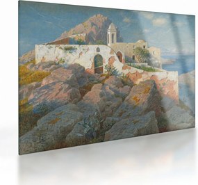 Tablou pe sticlă - William Stanley Haseltine, Santa Maria a Cetrella, Anacapri, reproducere (70x50 cm)