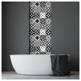 Set 30 autocolante pentru perete Ambiance Decal Tiles Azulejos Rosario, 10 x 10 cm