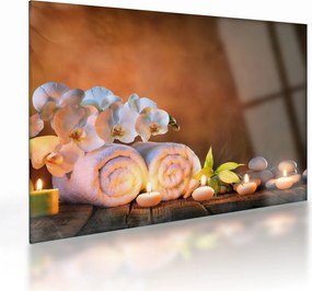 Tablou pe sticlă - Relaxare și spa (70x50 cm)