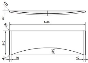 Masca frontala cada 160 cm Cersanit Virgo Intro Zen
