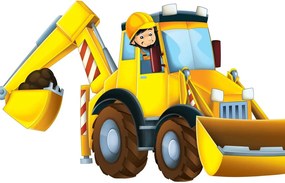 Tablou excavator pentru copii
