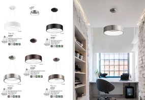 Lustra moderna suspendata LED 3000K 60cm RANDO alb NVL-6167205