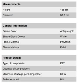 Lampadar elegant FONSA