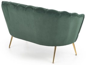 Canapea fixa Amorinito XL velvet verde