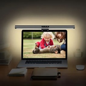 LED iluminare tactilă reglabilă monitor 42 cm, 5W, 5V, 3000-6000K, negru