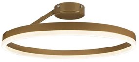 Lustră LED dimabilă aplicată LED/40W/230V 3000-6500K auriu + telecomandă