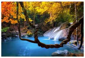 Tablou - Cascade din Asia (90x60 cm)