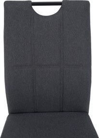 Scaun de sufragerie, gri/metal, JONKA