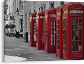 Tablou - Cutii telefonice din Londra (70x50 cm)