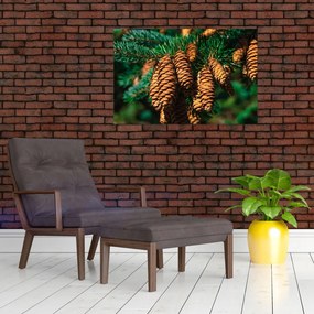 Tablou cu con de brad (90x60 cm)