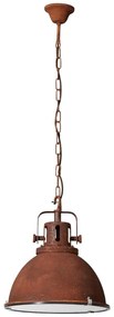 Brilliant - Lustra pe lanț JESPER GLAS 1xE27/60W/230V cupru