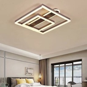 Lustra LED Cu Telecomanda, Elit's EsnC859 5194-2F, 240w, Maro Coffee