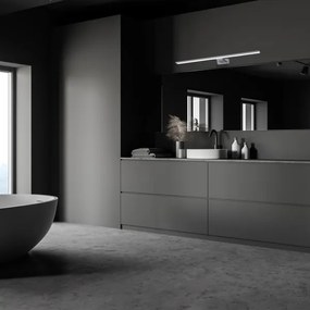 Aplica LED pentru oglindă de baie SHINE, 15W, 230V, 80 cm, IP44, crom lucios