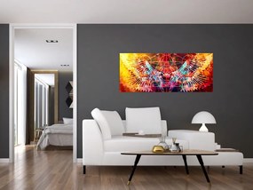 Tablou - Merkaba cu aripi, abstracție (120x50 cm)