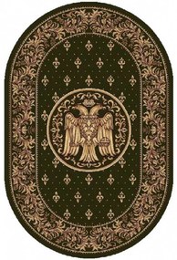 Covor Vultur Bicefal Verde Oval Selectează mărime: 120 X 170