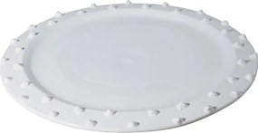 Farfurie alba din ceramica, D43cm Dante