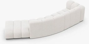 Canapea deschisa rotunjita 5 locuri Lupine boucle Baloo L335 cm