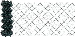 vidaXL Gard cu plasă de sârmă Verde 10 x 0,4 m Oțel