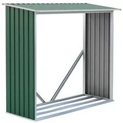 Șopron de lemn pentru grădină G21 - 136 x 182 x 75 cm, verde