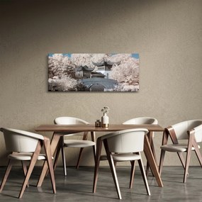 Tablou - pomi înfloriți în Asia (120x50 cm)