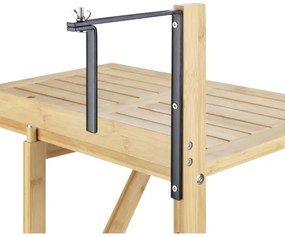 WENKO 69806800 - Masă WAIKIKI 64x65 cm alb/maro